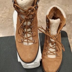 Marc Fisher Brown Boots with Cream Lining